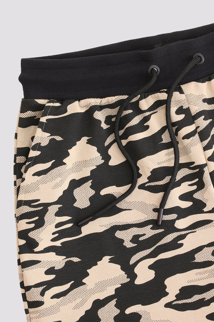 Nomad Camo Side Zipper Shorts (Plus size) - A24 - MSH056P