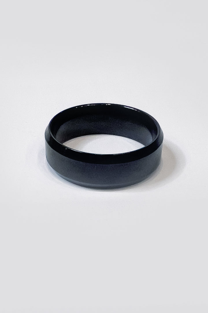 Black Heavy Weight Band Ring - S23 - MJW0061