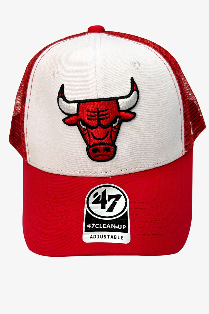 Red & White Chicago Bulls Baseball Cap - S24 - MCP134R