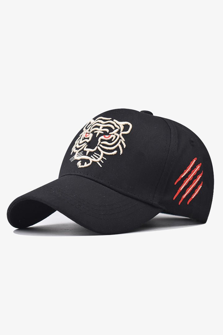 Black Tiger Head Gold Embroidered Cap - S24 - MCP139R