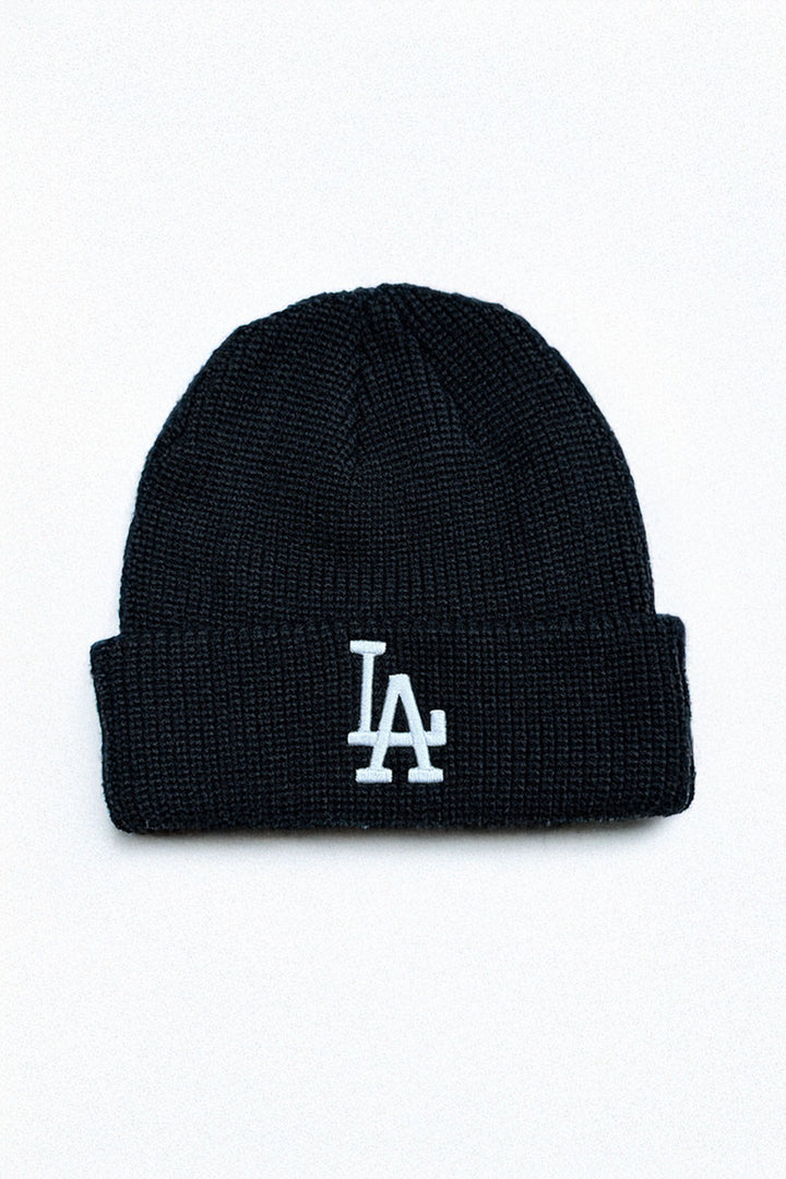 Black LA Knitted Beanie  - S24 - UBH0029