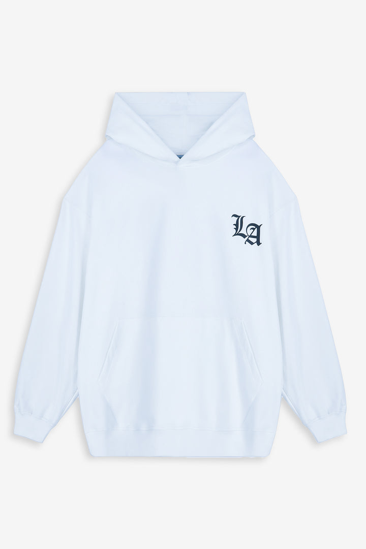 White LA Loose Fit Graphic Hoodie - S24 - MH0096R