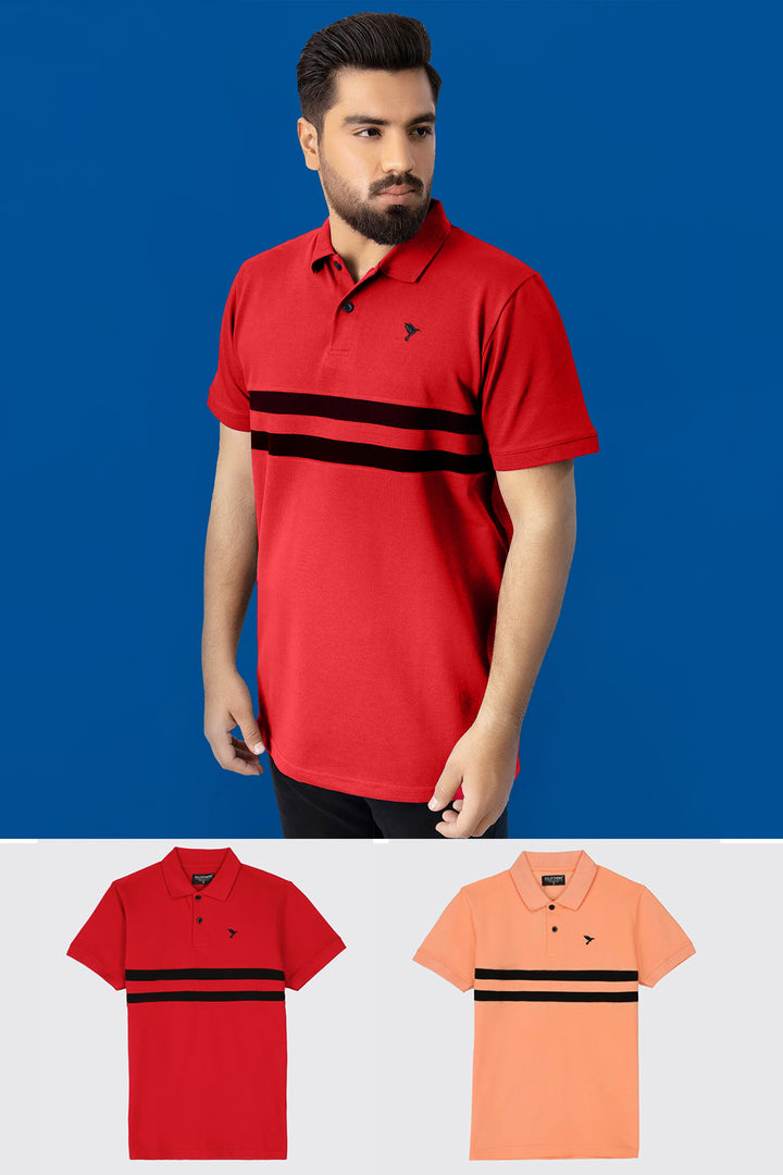 Pack of 2 Polo Shirts (Plus Size) - S24 - MP0403P