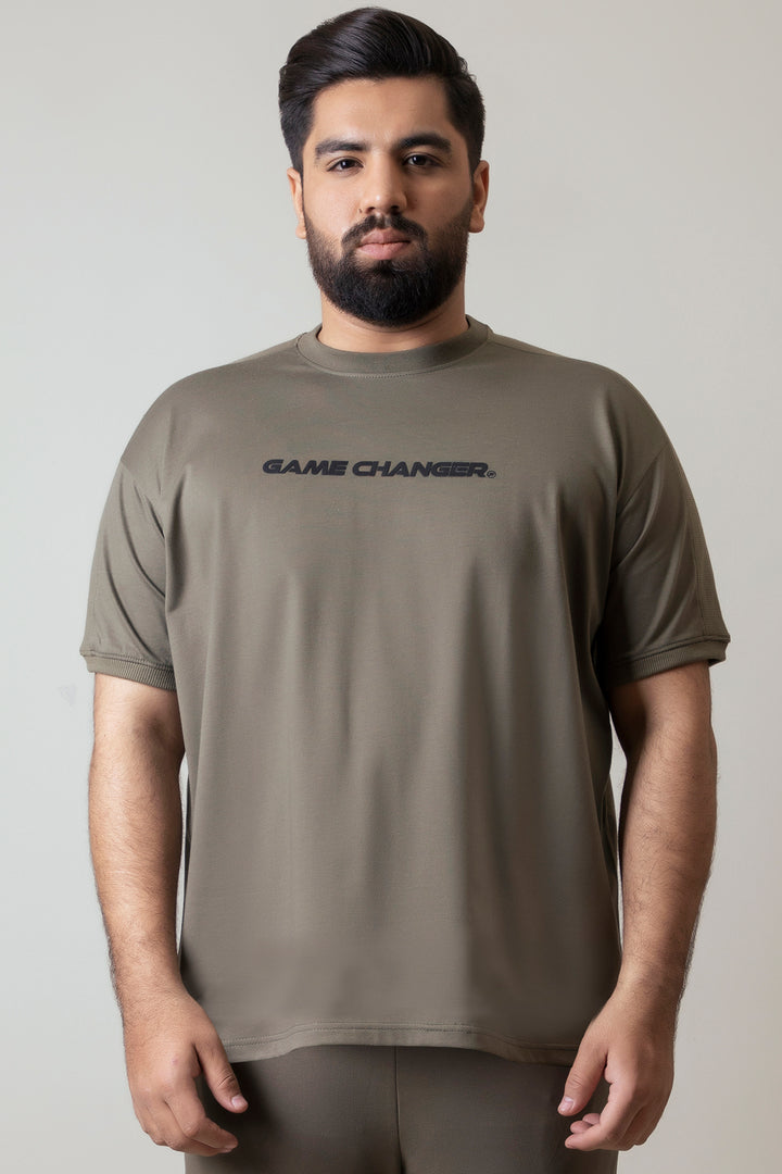 Game Changer Graphic Loose Fit T-Shirt (Plus size) - A24 - MT0335P