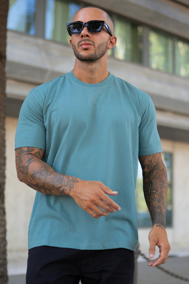 Dusk Blue Loose Fit T-Shirt - A24 - MT0340R