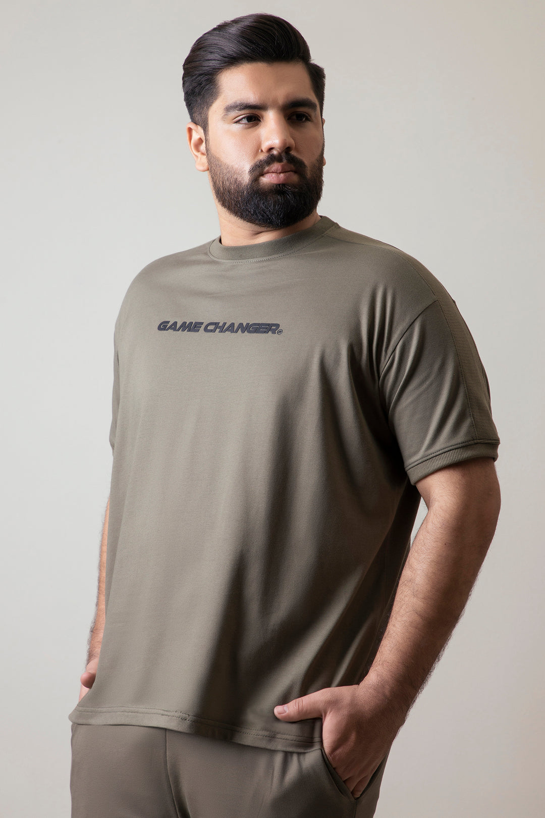 Game Changer Graphic Loose Fit T-Shirt (Plus size) - A24 - MT0335P