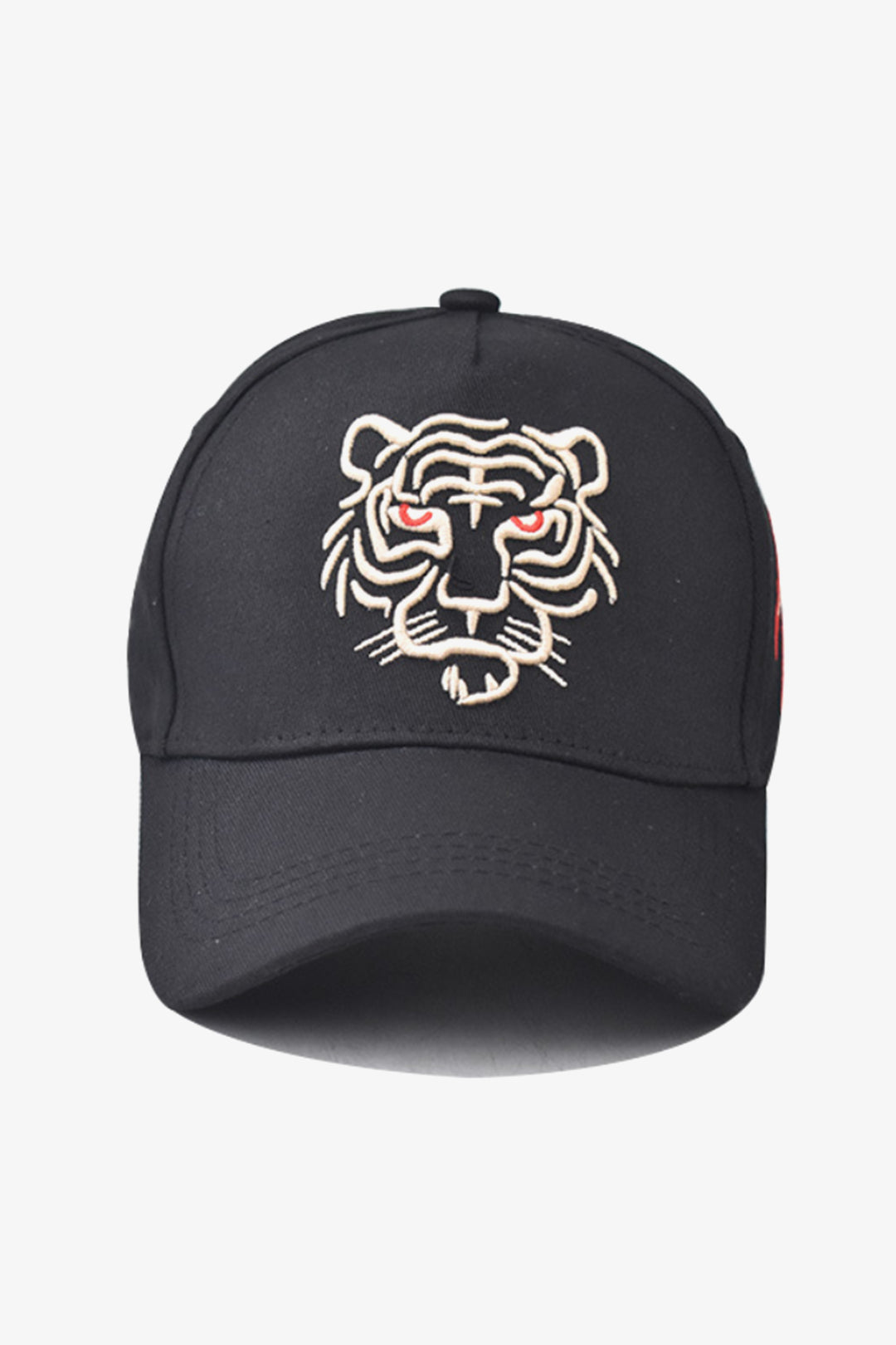 Black Tiger Head Gold Embroidered Cap - S24 - MCP139R