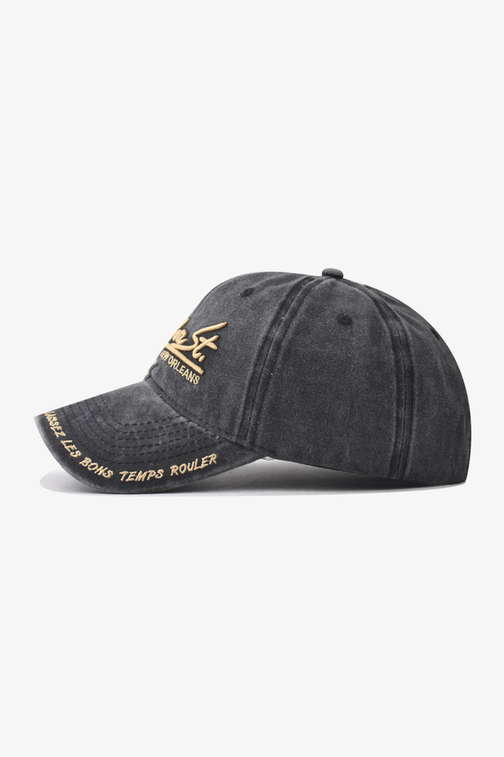 Grey Bourbon St. Embroidered Cap - S24 - MCP140R