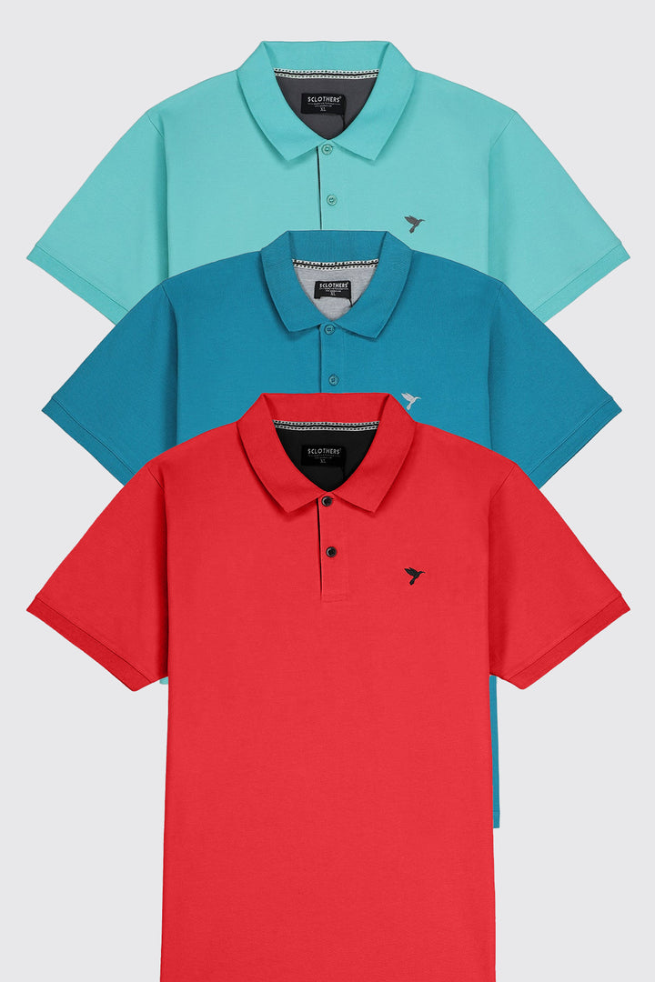 Pack of 3 Polo Shirts - S24 - MP0404R