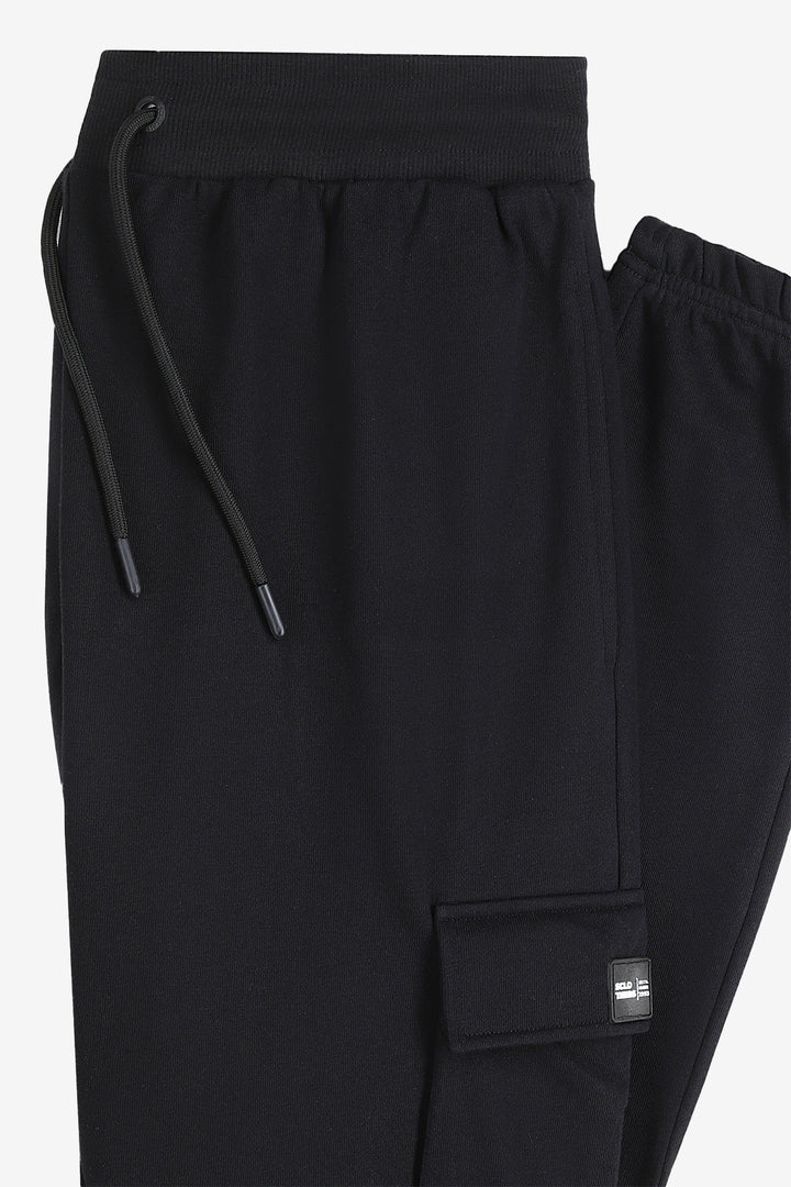 Black Cargo Pocket Trousers - S24 - MTR104R