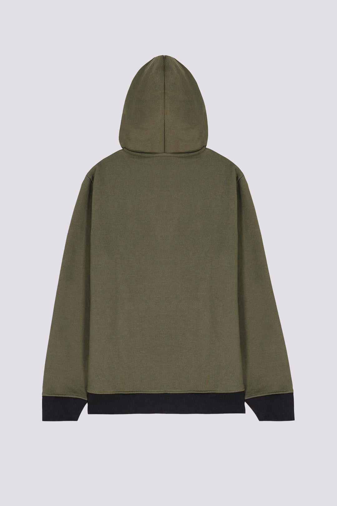 Army Green Fleece Zipper Hoodie (Plus Size) - W23 - MH0072P