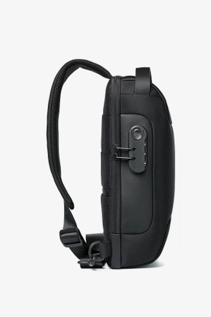 Black External Charging Anti-theft Crossbody Bag - S23 - MHB0005