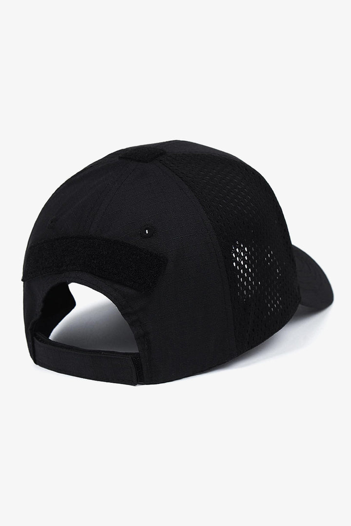 Black Punisher Skull Embroidered Mesh Cap - S24 - MCP141R