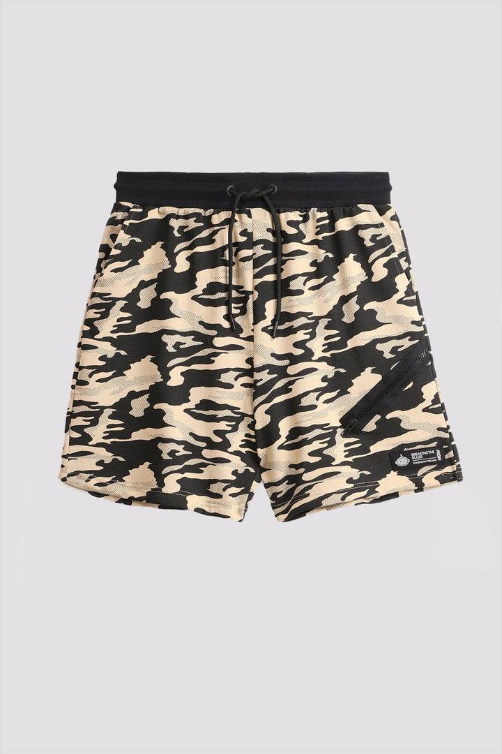 Nomad Camo Side Zipper Shorts - A24 - MSH056R