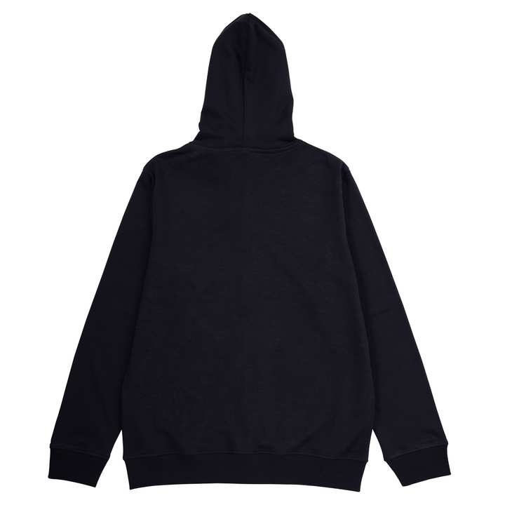 Black Embroidered Zipper Hoodie (Plus Size) - S24 - MH0076P