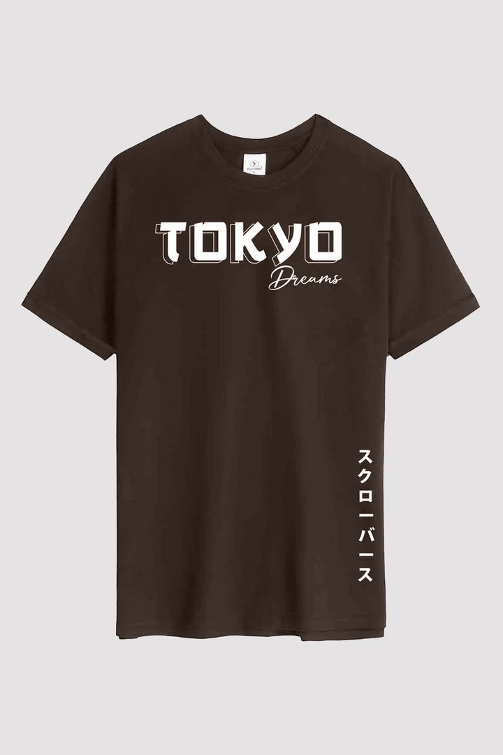 Black Loose Fit Tokyo Graphic T-Shirt (Plus Size) - S24 - MT0344P