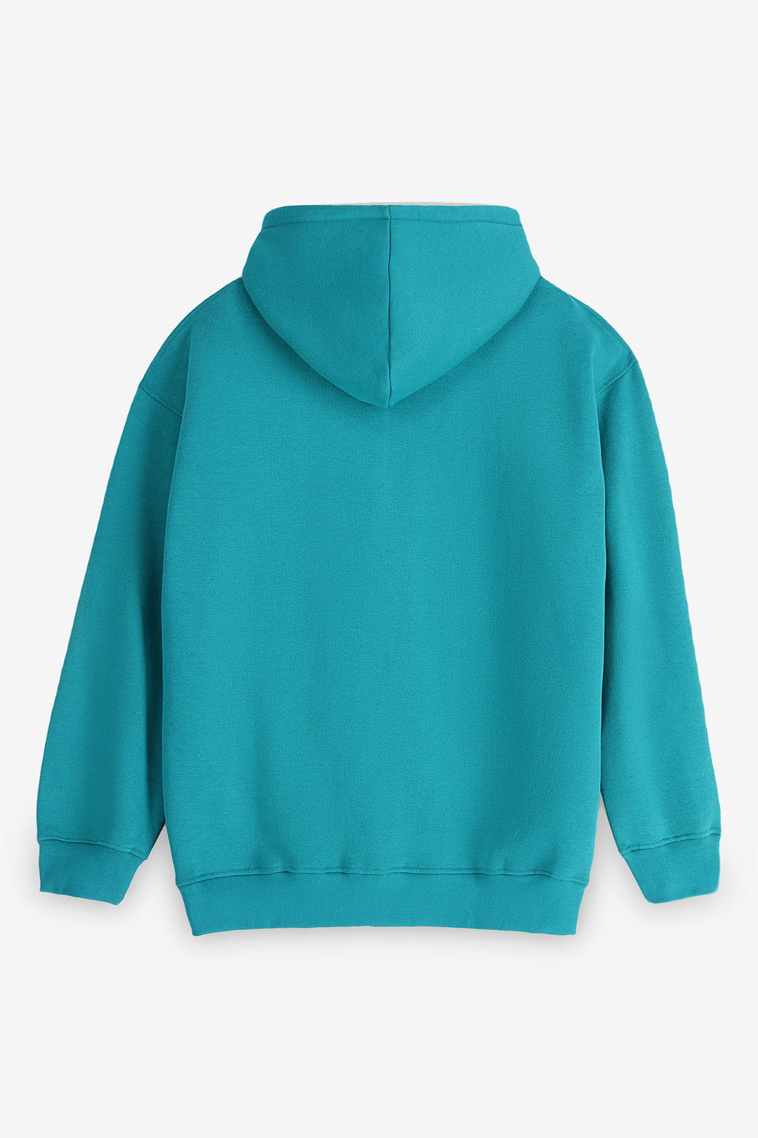 Teal Relaxed Fit Zip Through hoodie (Plus Size) - S24 - UH0018P