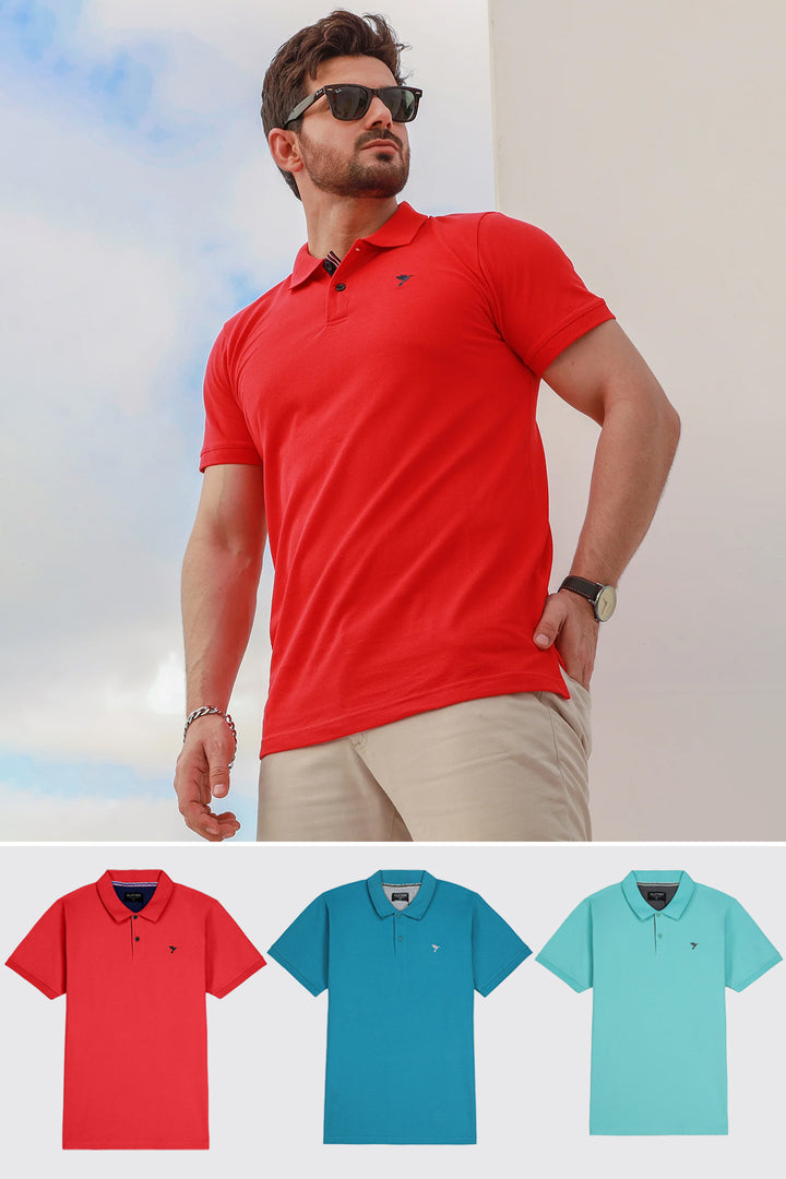 Pack of 3 Polo Shirts - S24 - MP0404R