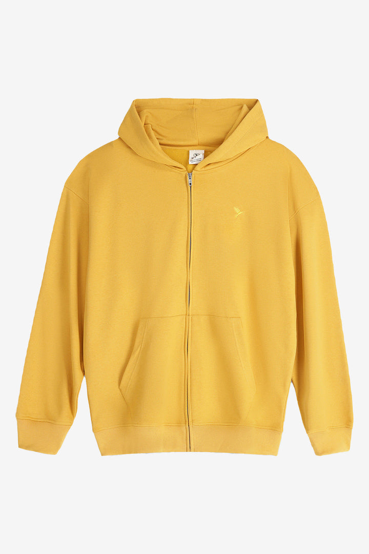 Mineral Yellow Relaxed Fit  Zip Through hoodie - S24 - UH0019R