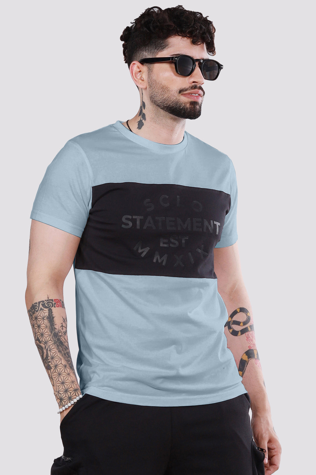 Blue SCLO Statement T-Shirt - S23 - MT0302R