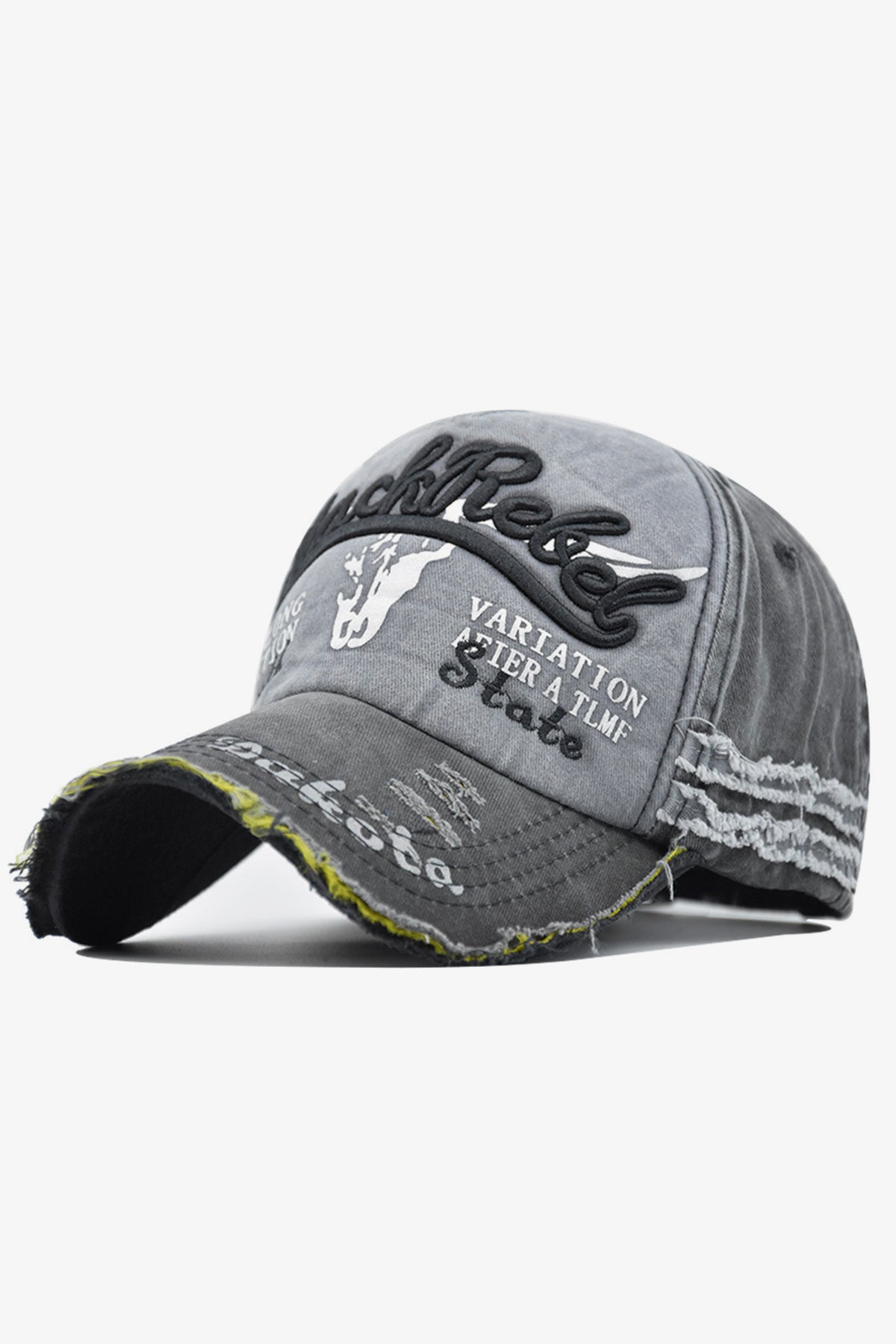 Grey Rugged Baseball Cap S22 MCP029R