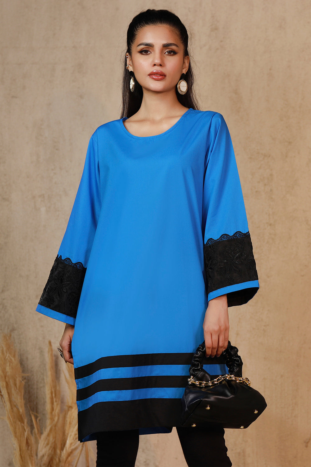 Denzel Embroidered Poplin Kurti for Women