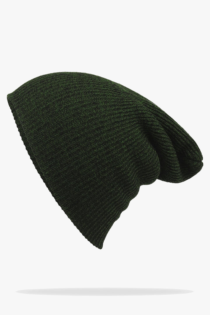 Green Slouch Knitted Beanie - W22 - UBH0008