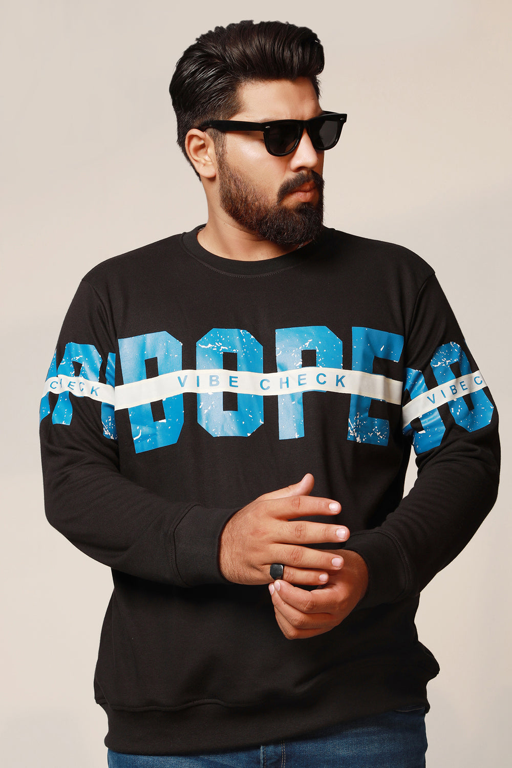 Dope Black Graphic Sweatshirt Plus Size