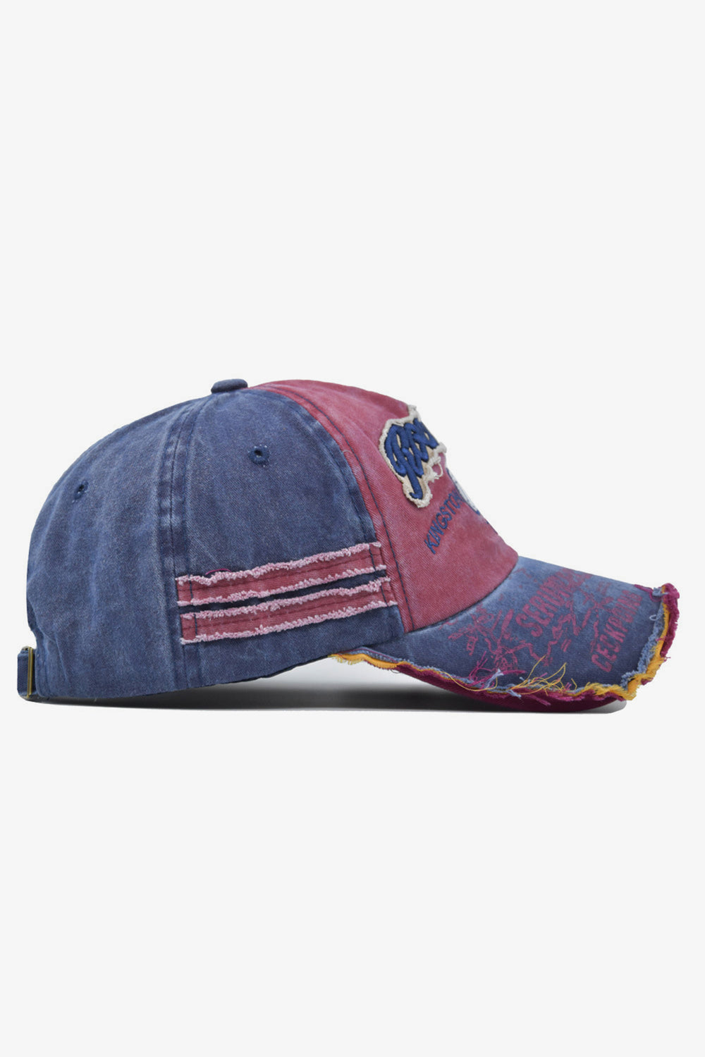 Denim Embroidered Cap