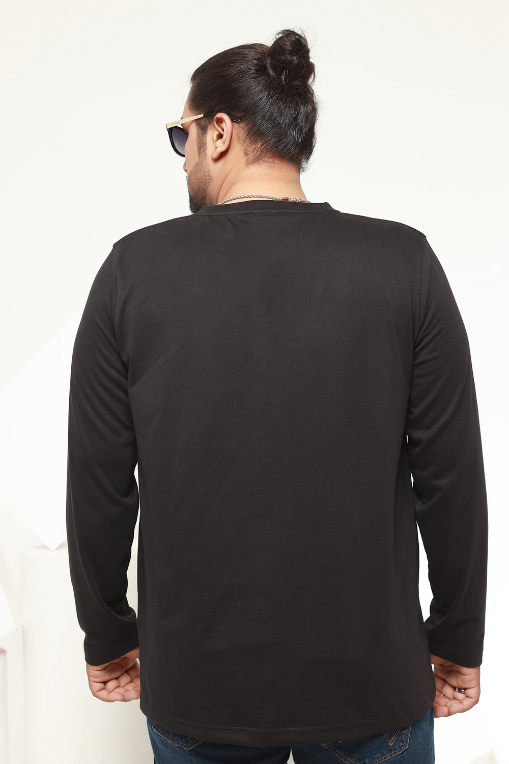 Plus Size Full Sleeves Plain T-Shirts in Pakistan